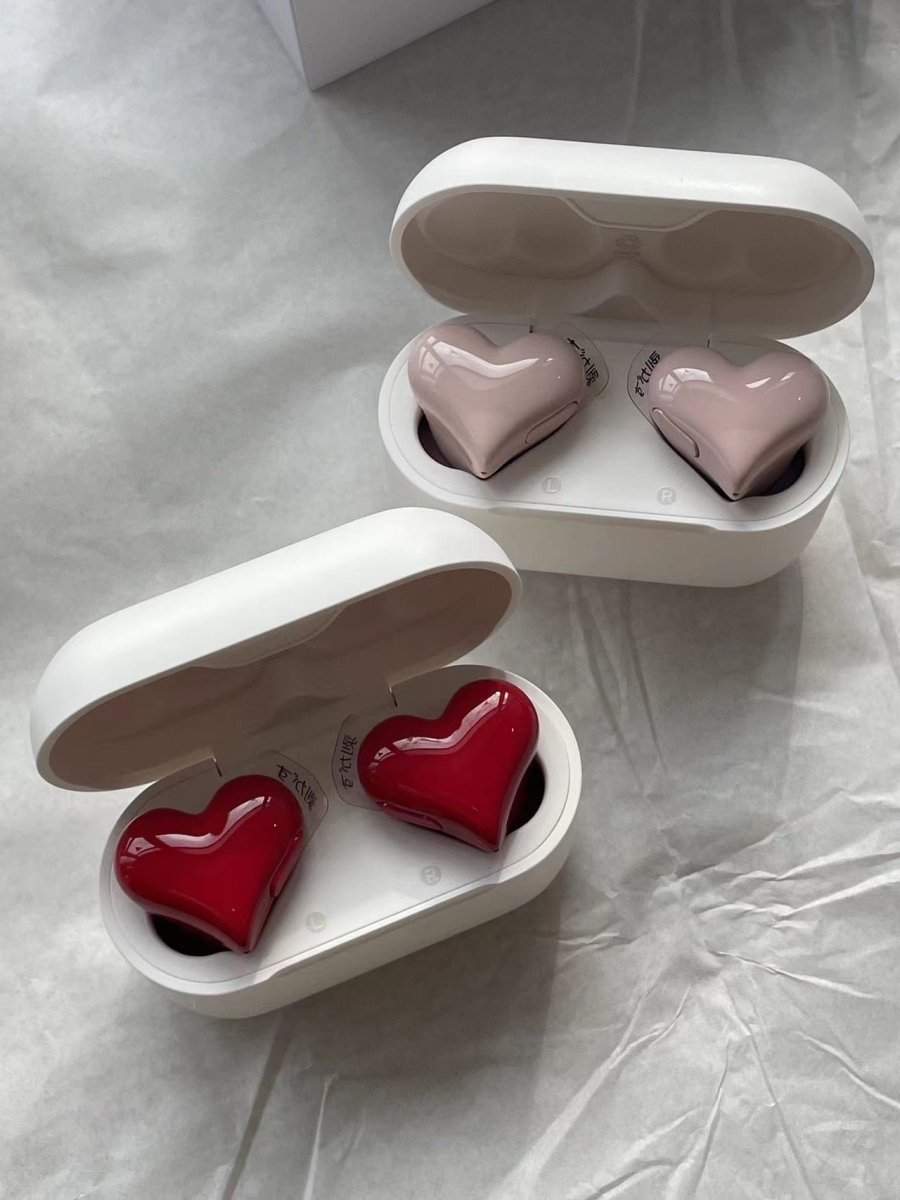 Love Listening - Heart-Shaped Bluetooth Wireless Earphones! - Sweet Sentimental Gifts