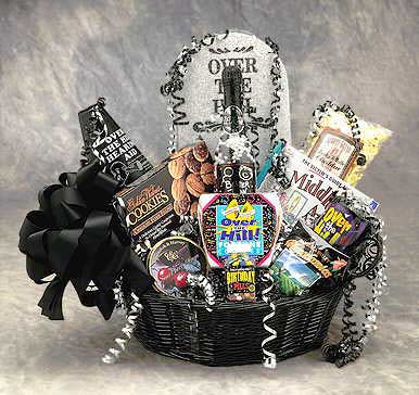 Over The Hill Birthday Basket Large
