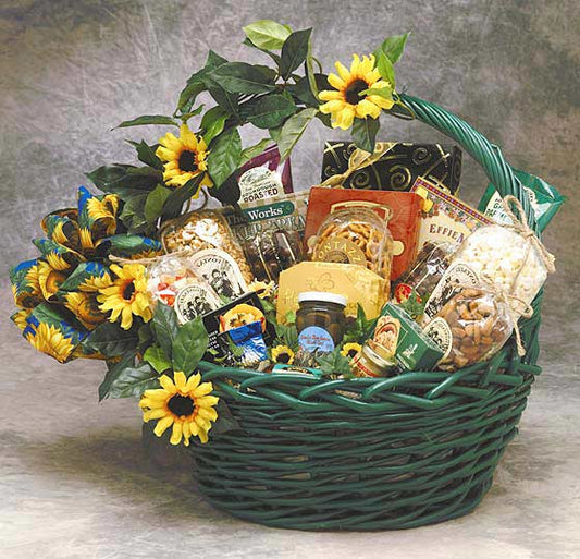 Sunflower Treats Gift Basket Medium