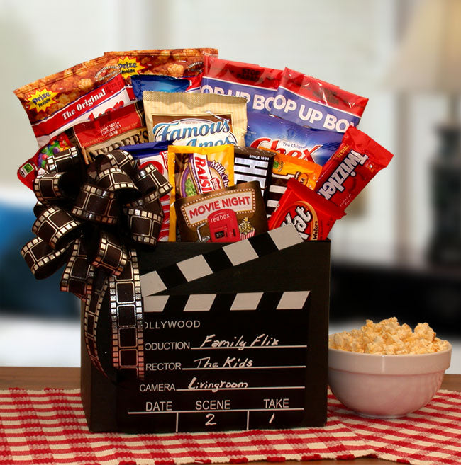 Family Flix Movie Night Gift Box w/ RedBox Gift Card