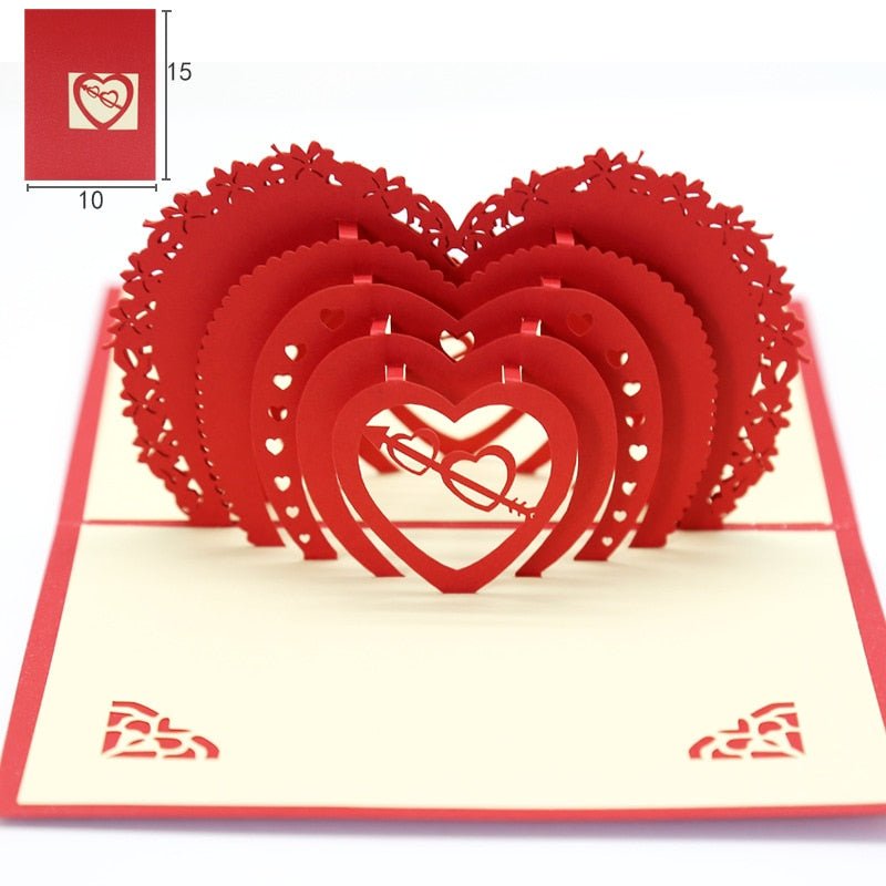 3D Pop Up Love Card with Envelope - Sweet Sentimental Gifts3D Pop Up Love Card with EnvelopeGift WrappingPartigos BalloonsSweet Sentimental Gifts3256804885401847-113D Pop Up Love Card with EnvelopePop Up Heart Again & Again84701409