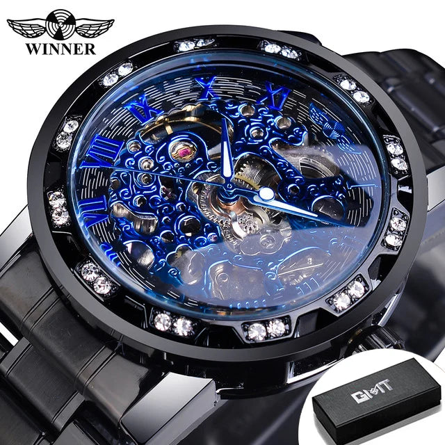 Luminous Gear Movement Luxury Watch