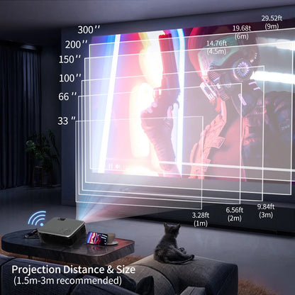 Portable Smart TV Mini Home Laser Projector Theater
