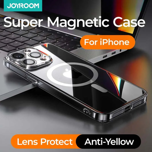Magnetic Case For iPhone Diamond Transparent Cover