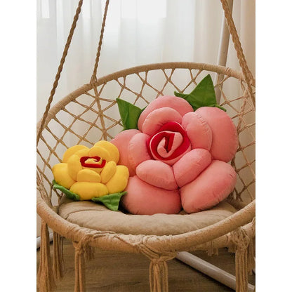 3D Stereoscopic Rose Flower Pillow