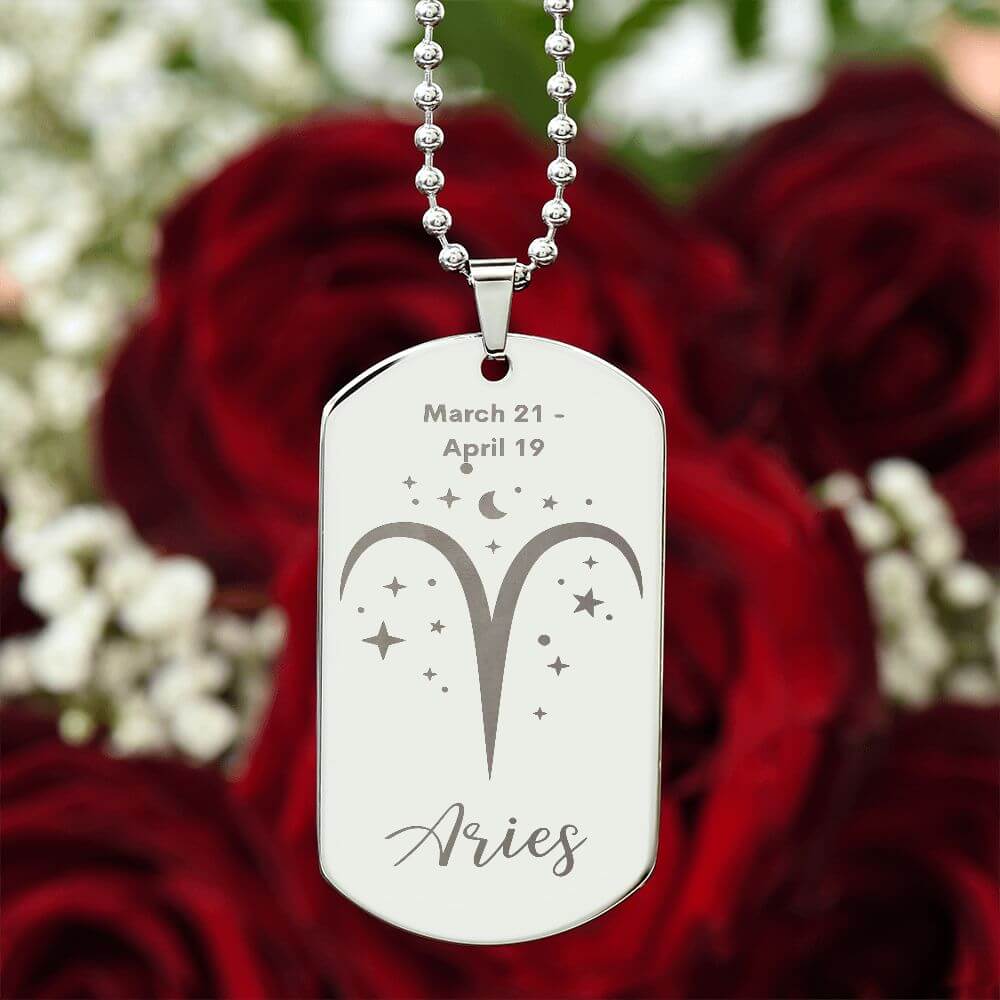 Aries Constellation Sign Dog Tag Chain - Sweet Sentimental GiftsAries Constellation Sign Dog Tag ChainDog TagSOFSweet Sentimental GiftsSO-9484496Aries Constellation Sign Dog Tag ChainNoPolished Stainless Steel883350063044