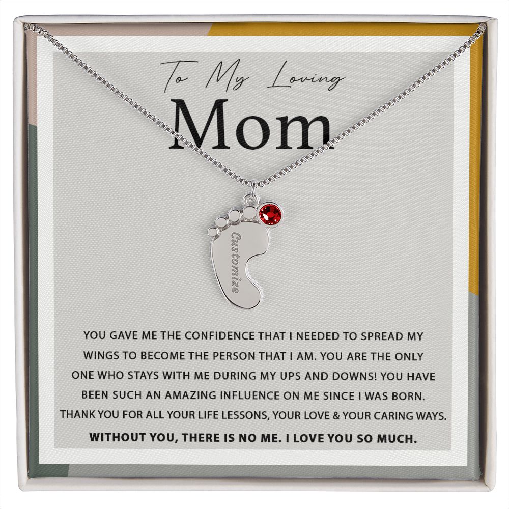 Birthstone Baby Feet Necklace - Sweet Sentimental GiftsBirthstone Baby Feet NecklaceNecklaceSOFSweet Sentimental GiftsSO-10069700Birthstone Baby Feet NecklaceStandard BoxPolished Stainless Steel1 Charm017048816630