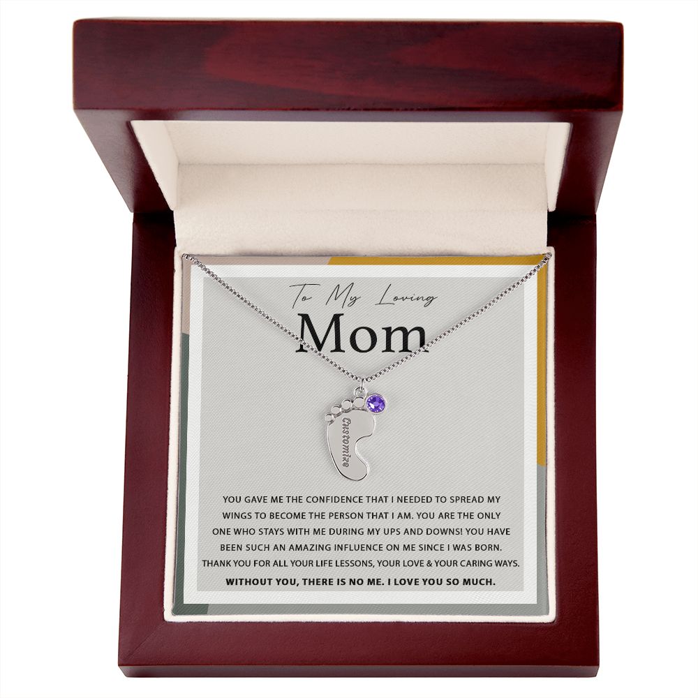 Birthstone Baby Feet Necklace - Sweet Sentimental GiftsBirthstone Baby Feet NecklaceNecklaceSOFSweet Sentimental GiftsSO-10069712Birthstone Baby Feet NecklaceLuxury BoxPolished Stainless Steel1 Charm266100390780