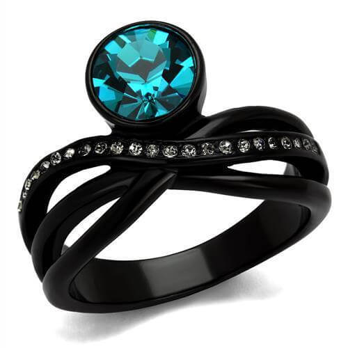 Black Stainless Steel Ring - Sweet Sentimental GiftsBlack Stainless Steel RingWomen's RingTurquoise TigerSweet Sentimental GiftsTK2488-10Black Stainless Steel Ring10478962636191