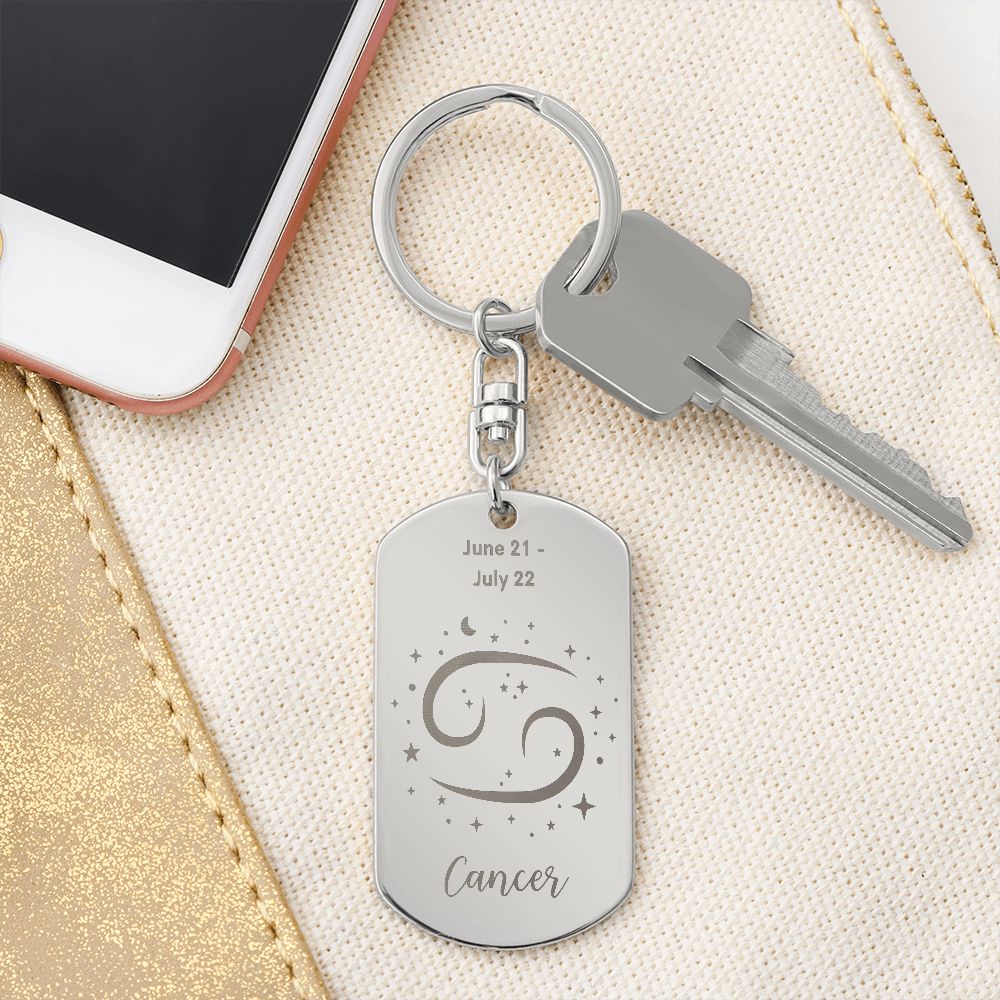 Cancer Sign - Key Chain - Sweet Sentimental GiftsCancer Sign - Key ChainDog TagSOFSweet Sentimental GiftsSO-9486846Cancer Sign - Key ChainNoEngraved Dog Tag Keychain Stainless Steel345697884916