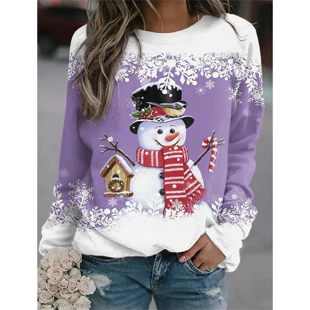 Christmas Snowman Sweater - Sweet Sentimental GiftsChristmas Snowman SweaterWomen's ClothingFabulous JewellerySweet Sentimental Gifts68980495-Purple-SChristmas Snowman SweaterSPurple889607682358