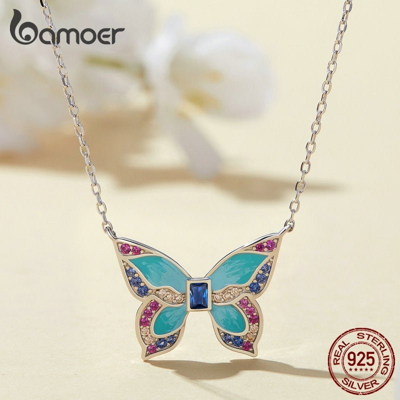 Colorful Butterfly Pendant Necklace - Sweet Sentimental GiftsColorful Butterfly Pendant NecklaceNecklaceBamoerSweet Sentimental Gifts3256804950303967Colorful Butterfly Pendant Necklace441300684635