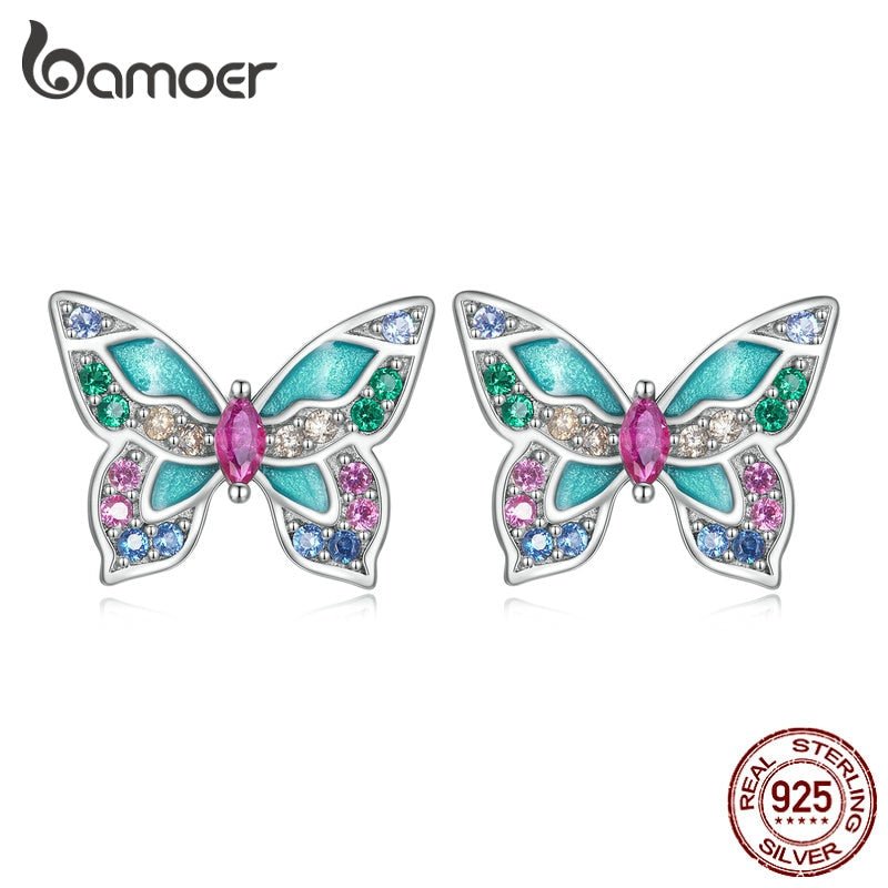 Colorful Zircon Butterfly Stud Earrings - Sweet Sentimental GiftsColorful Zircon Butterfly Stud EarringsEarringsBamoerSweet Sentimental Gifts3256804951969443|<none>|3256804951969443982570624940