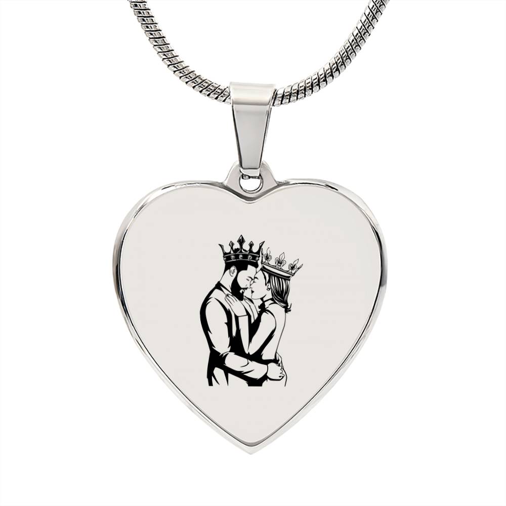 2pcs Figure Graphic Heart Charm Necklace | SHEIN IN