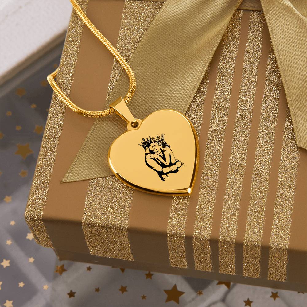 Couple King/Queen Heart Shaped Necklace - Sweet Sentimental GiftsCouple King/Queen Heart Shaped NecklaceNecklaceSOFSweet Sentimental GiftsSO-10862589Couple King/Queen Heart Shaped NecklaceNo18k Yellow Gold Finish450536485626