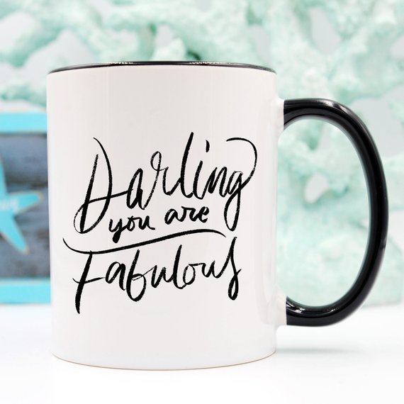 Darling You Are Fabulous, Coffee Mug - Sweet Sentimental GiftsDarling You Are Fabulous, Coffee MugMugsMagenta ShadowSweet Sentimental GiftsBLACKHANDLE11OZDarling You Are Fabulous, Coffee MugBlack Handle 11 oz666005334405