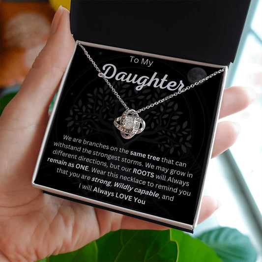Daughter Love Knot Necklace - Sweet Sentimental GiftsDaughter Love Knot NecklaceNecklaceSOFSweet Sentimental GiftsSO-7758967Daughter Love Knot NecklaceStandard Box14K White Gold Finish314257774165