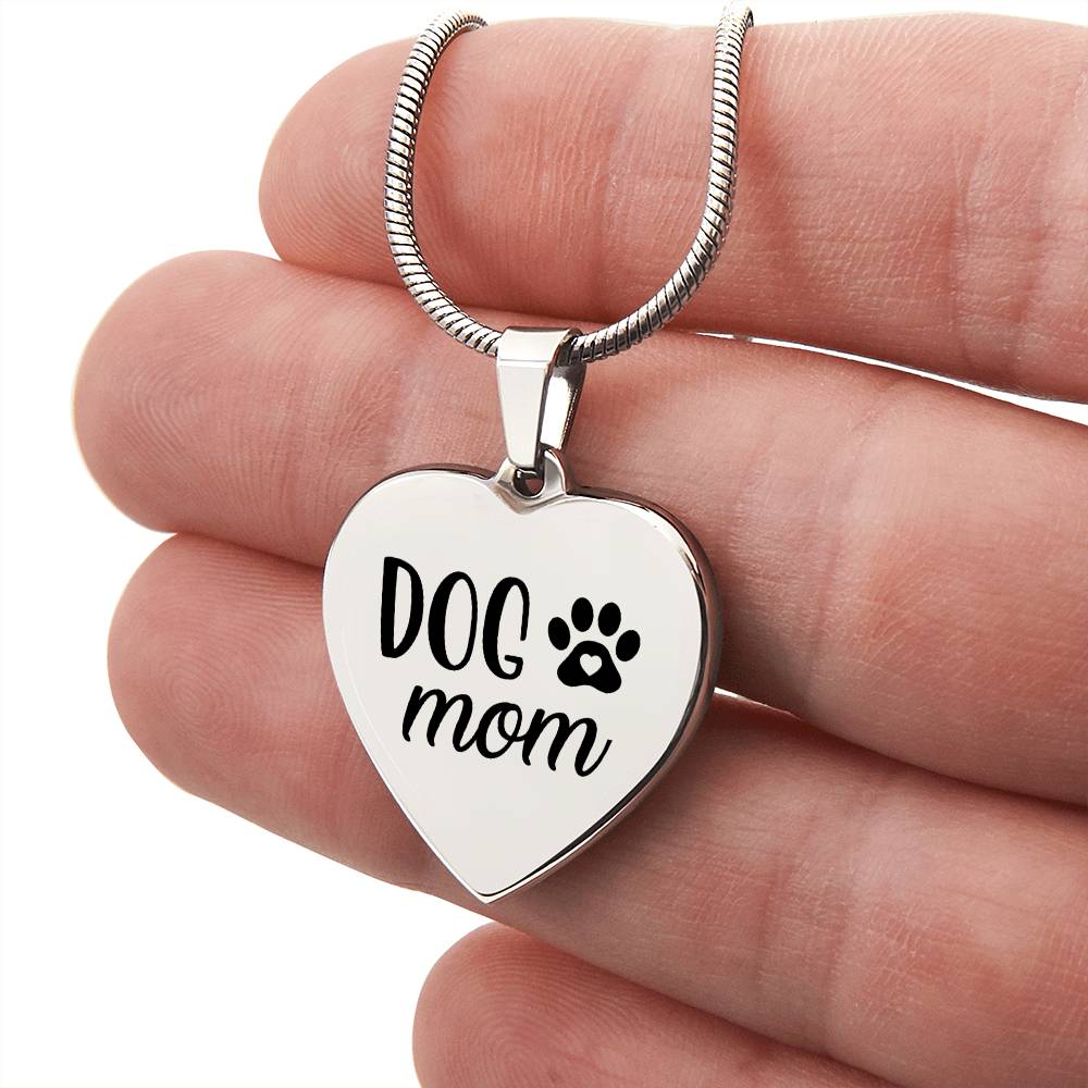 Dog Mom Engraved Heart Necklace - Sweet Sentimental GiftsDog Mom Engraved Heart NecklaceNecklaceSOFSweet Sentimental GiftsSO-10862603Dog Mom Engraved Heart NecklaceNoPolished Stainless Steel862255242839