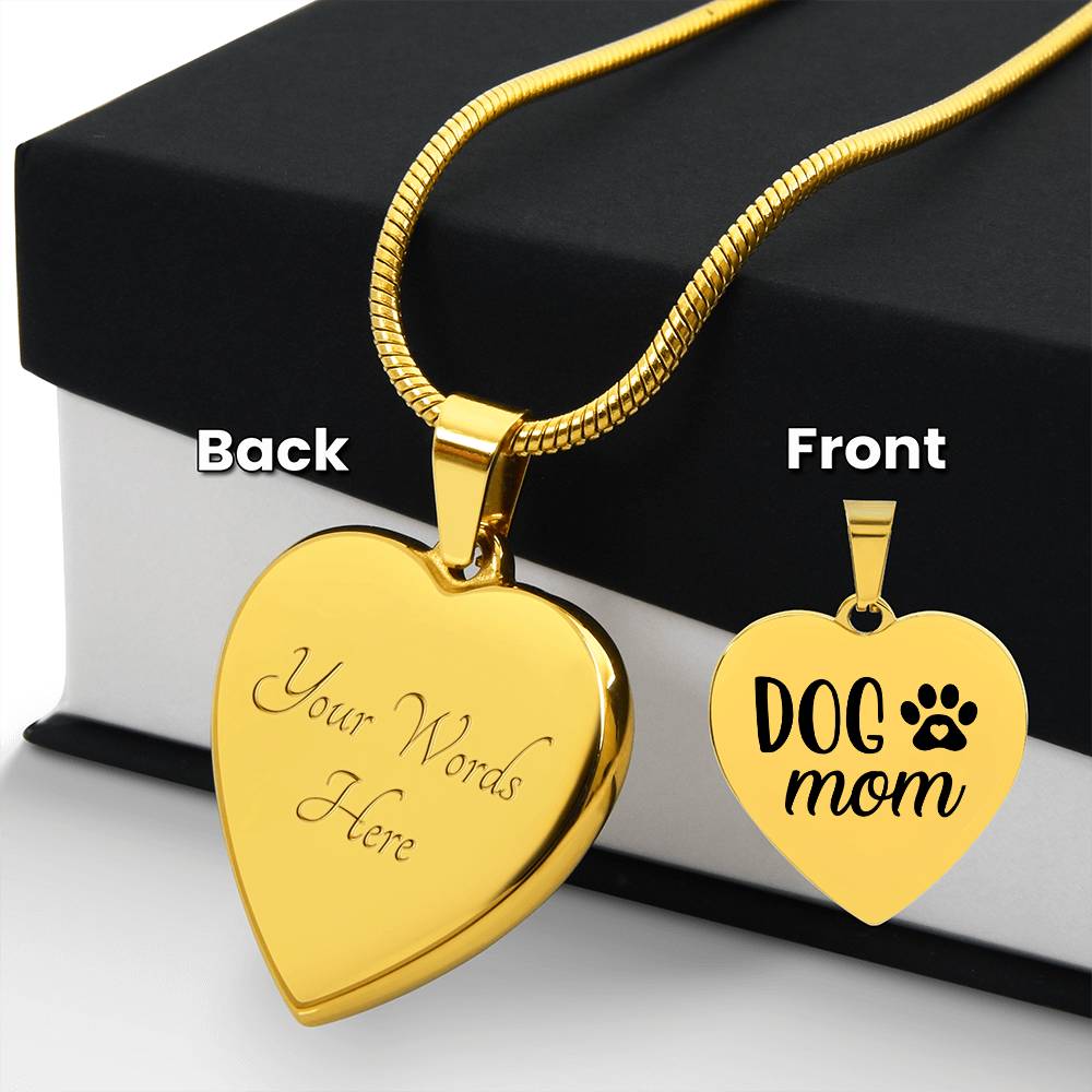 Dog Mom Engraved Heart Necklace - Sweet Sentimental GiftsDog Mom Engraved Heart NecklaceNecklaceSOFSweet Sentimental GiftsSO-10862606Dog Mom Engraved Heart NecklaceYes18k Yellow Gold Finish149049939190