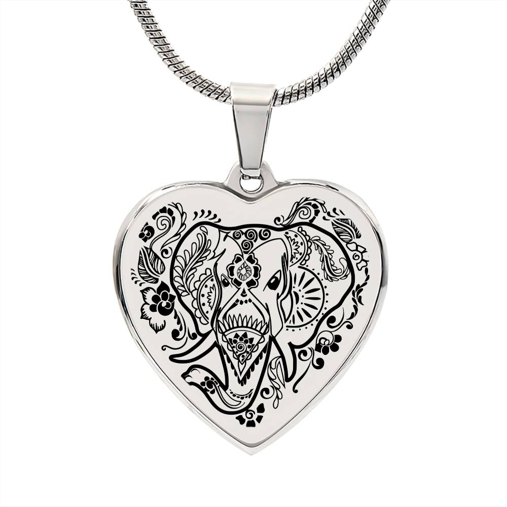Elephant Head Engraved Heart Necklace - Sweet Sentimental GiftsElephant Head Engraved Heart NecklaceNecklaceSOFSweet Sentimental GiftsSO-10862616Elephant Head Engraved Heart NecklaceNoPolished Stainless Steel143729344687