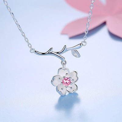 Flower Clavicle Necklace - Sweet Sentimental GiftsFlower Clavicle NecklaceNecklaceAESweet Sentimental GiftsCJZBLXLX22915-PinkFlower Clavicle NecklacePink404800700762