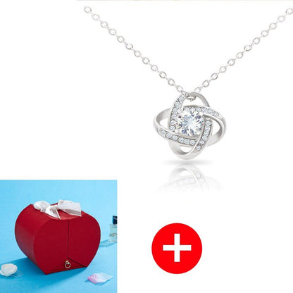Flower Gift Box - Sweet Sentimental GiftsFlower Gift BoxNecklaceEternal RoseSweet Sentimental Gifts3256802988973853-red style 4Flower Gift BoxRed Box w/ Silver Infinity Loop Message Necklace445509302703