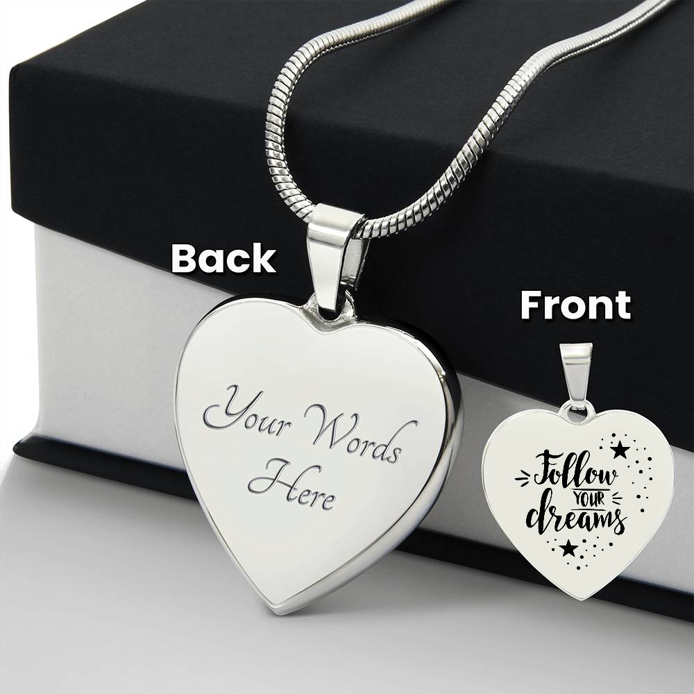 Follow Your Heart Engraved Necklace - Sweet Sentimental GiftsFollow Your Heart Engraved NecklaceJewelrySOFSweet Sentimental GiftsSO-10862638Follow Your Heart Engraved NecklaceYesPolished Stainless Steel409027081588