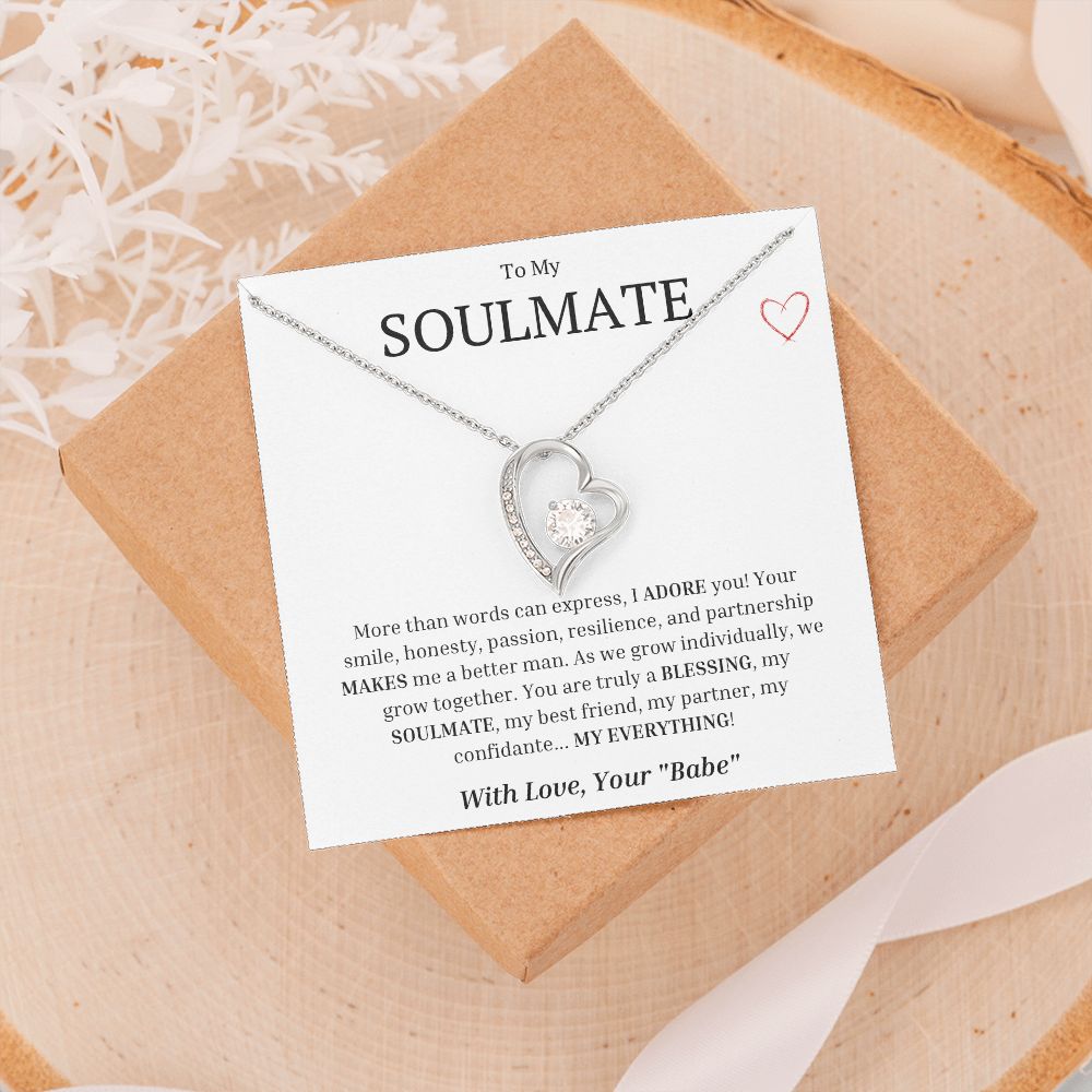 Forever Love To My Soulmate - Sweet Sentimental GiftsForever Love To My SoulmateNecklaceSOFSweet Sentimental GiftsSO-8667892Forever Love To My SoulmateStandard Box14k White Gold Finish729720049914