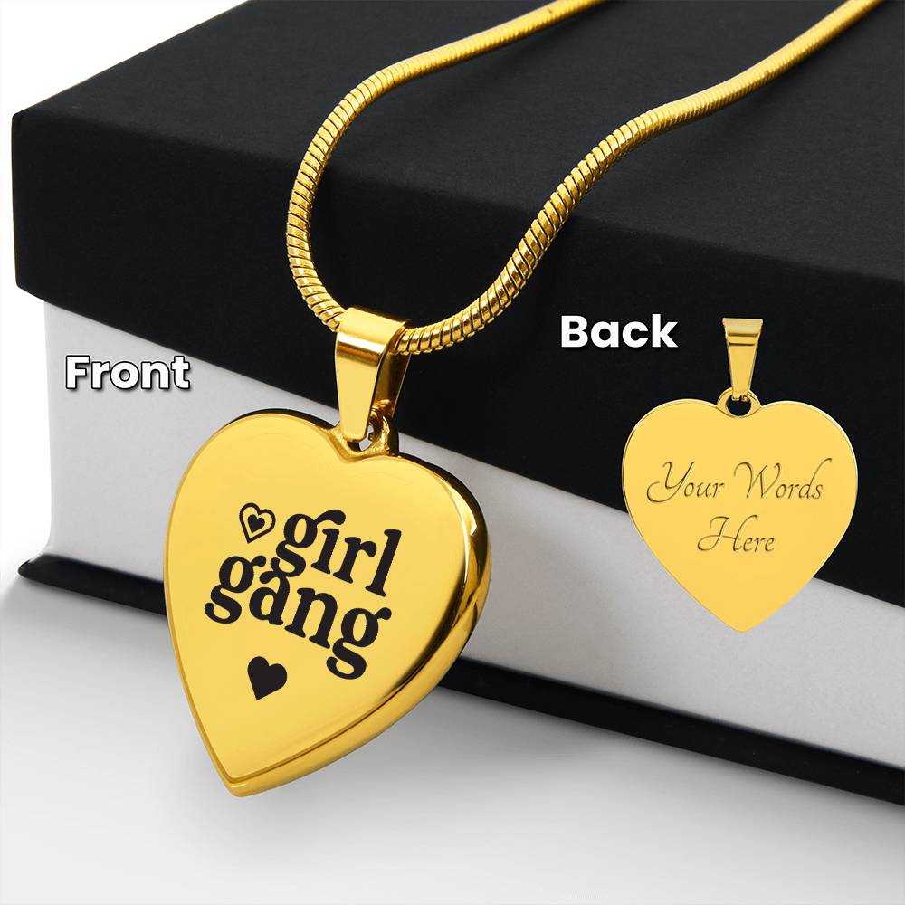 Girl Gang Engraved Heart Necklace - Sweet Sentimental GiftsGirl Gang Engraved Heart NecklaceNecklaceSOFSweet Sentimental GiftsSO-10862656Girl Gang Engraved Heart NecklaceYesPolished Stainless Steel044840543457