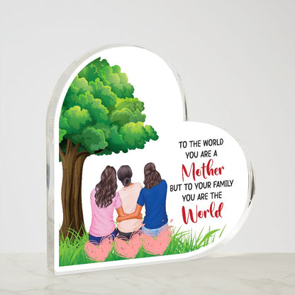 Heart Shaped Acrylic You Are The World Plaque - Sweet Sentimental GiftsHeart Shaped Acrylic You Are The World PlaqueFashion PlaqueSOFSweet Sentimental GiftsSO-10334120Heart Shaped Acrylic You Are The World Plaque412912232309