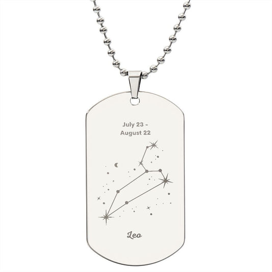Leo Stars - Dog Tag Necklace - Sweet Sentimental GiftsLeo Stars - Dog Tag NecklaceDog TagSOFSweet Sentimental GiftsSO-9486950Leo Stars - Dog Tag NecklaceNoPolished Stainless Steel794241576485