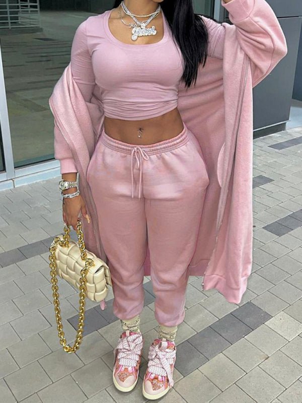 Long-Sleeved Hooded Casual Sports Suit Two-Piece Set - Sweet Sentimental GiftsLong-Sleeved Hooded Casual Sports Suit Two-Piece SetkakacloSweet Sentimental GiftsFSZW17472_P_S_NUBLong-Sleeved Hooded Casual Sports Suit Two-Piece SetSPink203394760745
