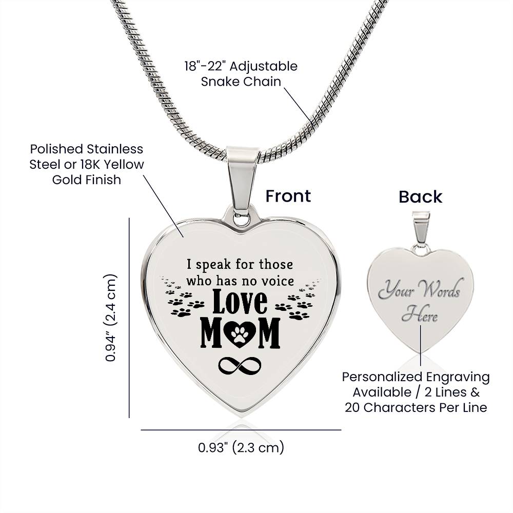 Love Mom Heart Shaped Necklace - Sweet Sentimental GiftsLove Mom Heart Shaped NecklaceNecklaceSOFSweet Sentimental GiftsSO-10862668Love Mom Heart Shaped NecklaceNoPolished Stainless Steel815764503229