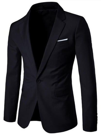Men's Business Slim Suit Jacket Single Suit - Sweet Sentimental GiftsMen's Business Slim Suit Jacket Single SuitkakacloSweet Sentimental GiftsFSZM01438_B_M_NUBMen's Business Slim Suit Jacket Single SuitMBlack56587548