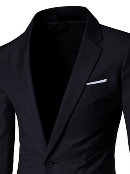 Men's Business Slim Suit Jacket Single Suit - Sweet Sentimental GiftsMen's Business Slim Suit Jacket Single SuitkakacloSweet Sentimental GiftsFSZM01438_B_M_NUBMen's Business Slim Suit Jacket Single SuitMBlack56587548