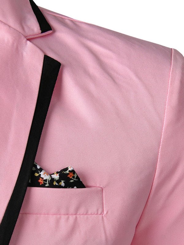 Men's Business Slim Suit Jacket Single Suit - Sweet Sentimental GiftsMen's Business Slim Suit Jacket Single SuitkakacloSweet Sentimental GiftsFSZM01443_P_M_NUBMen's Business Slim Suit Jacket Single SuitMPink58893388