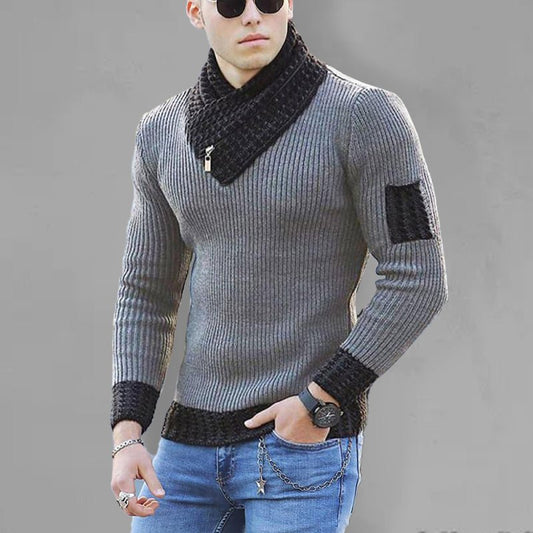 Men’s Shawl Pullover Ribbed Collar Cuffs And Hem With Zipper Sweater - Sweet Sentimental GiftsMen’s Shawl Pullover Ribbed Collar Cuffs And Hem With Zipper SweaterkakacloSweet Sentimental GiftsFSZM01504_GR_S_NUBMen’s Shawl Pullover Ribbed Collar Cuffs And Hem With Zipper SweaterSGrey45824237