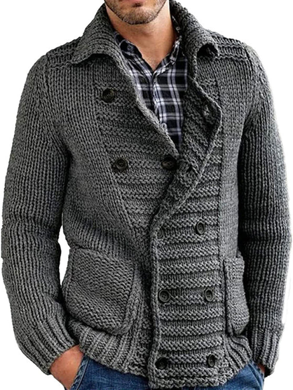 Men's Solid Color Double Breasted Cardigan - Sweet Sentimental GiftsMen's Solid Color Double Breasted CardigankakacloSweet Sentimental GiftsFSZM01589_B_M_NUBMen's Solid Color Double Breasted CardiganMBlack22427239