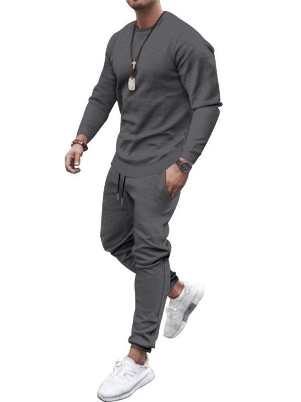 Men's Solid Color Sweatshirt And Sweatpant Two Piece Sets - Sweet Sentimental GiftsMen's Solid Color Sweatshirt And Sweatpant Two Piece SetskakacloSweet Sentimental GiftsFSZM01588_LGR_M_NUBMen's Solid Color Sweatshirt And Sweatpant Two Piece SetsMMisty grey