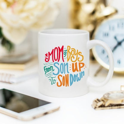 Mom Of Boys Coffee Mug, From Son Up To Son Down - Sweet Sentimental GiftsMom Of Boys Coffee Mug, From Son Up To Son DownMugsMagenta ShadowSweet Sentimental GiftsALLWHITE11OZMom Of Boys Coffee Mug, From Son Up To Son DownAll White 11 oz484120965737