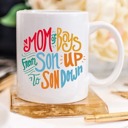 Mom Of Boys Coffee Mug, From Son Up To Son Down - Sweet Sentimental GiftsMom Of Boys Coffee Mug, From Son Up To Son DownMugsMagenta ShadowSweet Sentimental GiftsALLWHITE15OZMom Of Boys Coffee Mug, From Son Up To Son DownAll White 15 oz957006234161