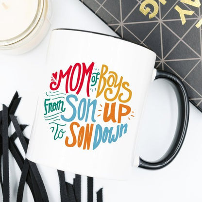 Mom Of Boys Coffee Mug, From Son Up To Son Down - Sweet Sentimental GiftsMom Of Boys Coffee Mug, From Son Up To Son DownMugsMagenta ShadowSweet Sentimental GiftsBLACKHANDLE11OZMom Of Boys Coffee Mug, From Son Up To Son DownBlack Handle 11 oz514336422189