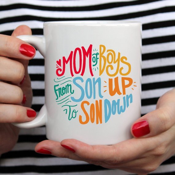 Mom Of Boys Coffee Mug, From Son Up To Son Down - Sweet Sentimental GiftsMom Of Boys Coffee Mug, From Son Up To Son DownMugsMagenta ShadowSweet Sentimental GiftsBLACKHANDLE11OZMom Of Boys Coffee Mug, From Son Up To Son DownBlack Handle 11 oz514336422189