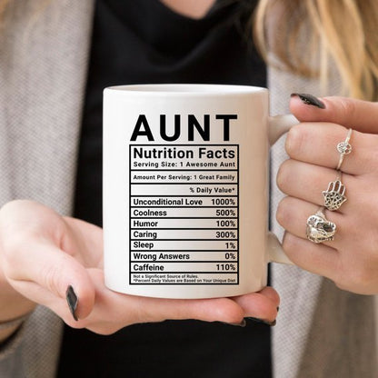 Mothers Day Gift For Aunt - Nutritional Facts - Sweet Sentimental GiftsMothers Day Gift For Aunt - Nutritional FactsMugsMagenta ShadowSweet Sentimental GiftsALLWHITE11OZMothers Day Gift For Aunt - Nutritional FactsAll White 11 oz305874085543