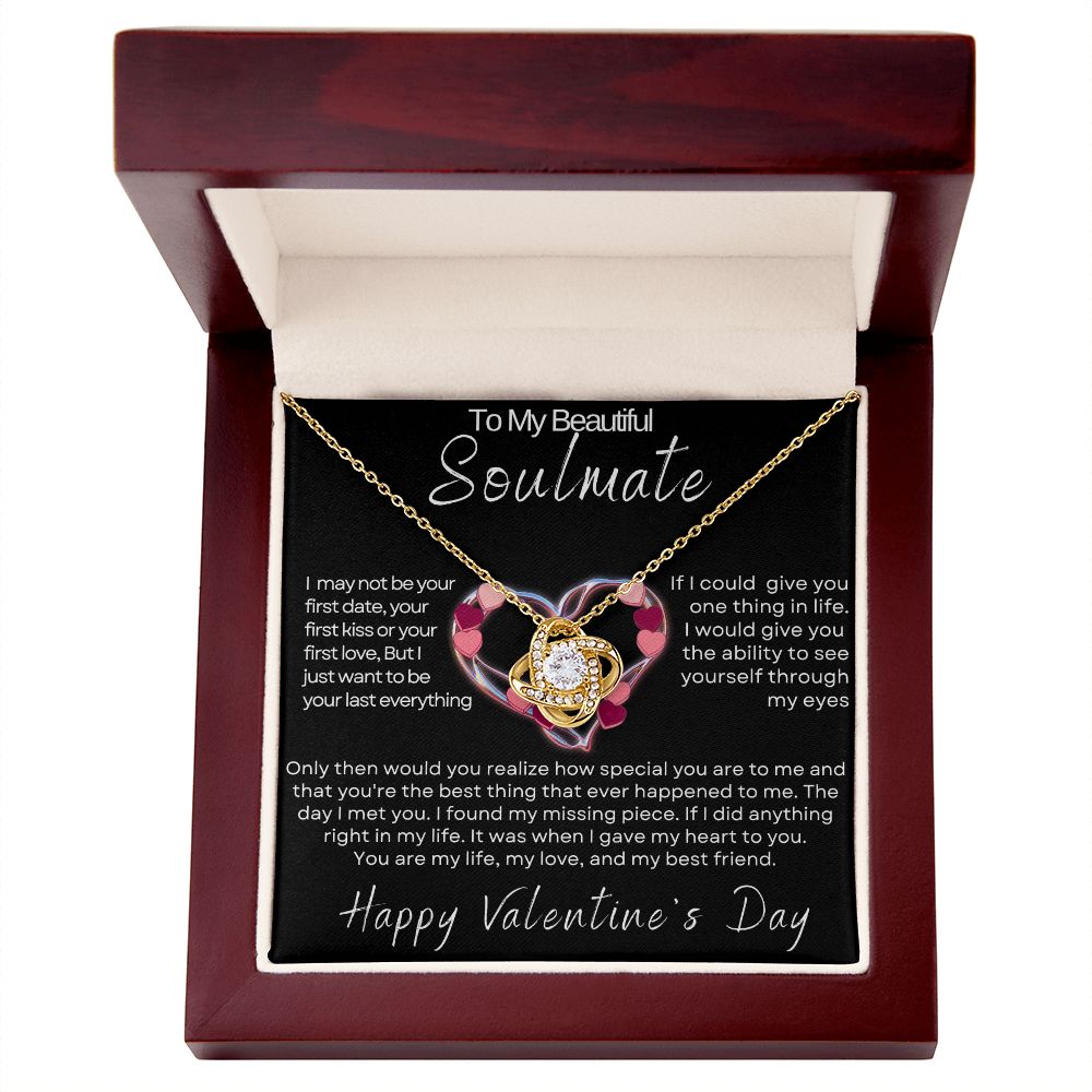 My Beautiful Soulmate Love Knot Necklace - Sweet Sentimental GiftsMy Beautiful Soulmate Love Knot NecklaceNecklaceSOFSweet Sentimental GiftsSO-9049932My Beautiful Soulmate Love Knot NecklaceLuxury Box18K Yellow Gold Finish608880484974