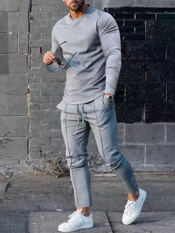 New Men's Two-piece Set Round Neck Long Sleeve T-Shirt Trousers Casual Sports Suit - Sweet Sentimental GiftsNew Men's Two-piece Set Round Neck Long Sleeve T-Shirt Trousers Casual Sports SuitkakacloSweet Sentimental GiftsFSZM02097_LGR_M_NUBNew Men's Two-piece Set Round Neck Long Sleeve T-Shirt Trousers Casual Sports SuitMMisty grey17235851