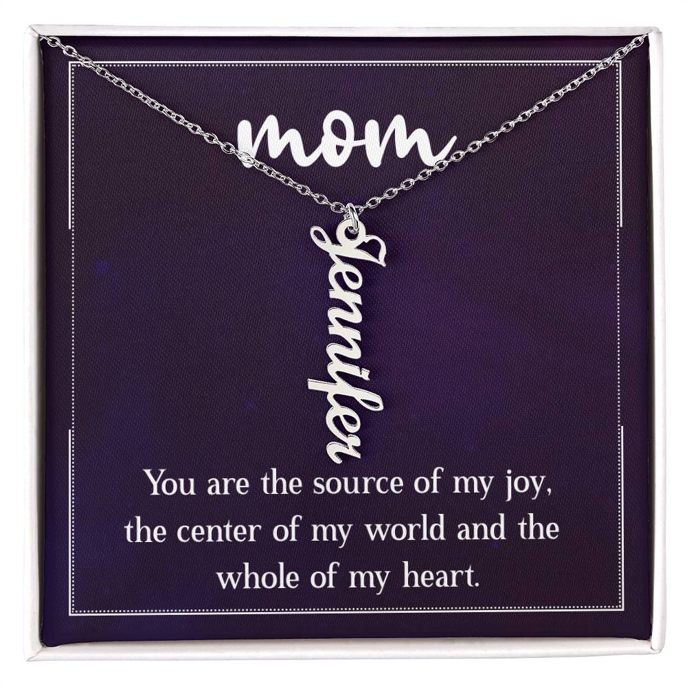 Personalized Vertical Name Necklace - Sweet Sentimental GiftsPersonalized Vertical Name NecklaceNecklaceSOFSweet Sentimental GiftsSO-11434109Personalized Vertical Name NecklaceStandard BoxPolished Stainless Steel1 Name911607444022
