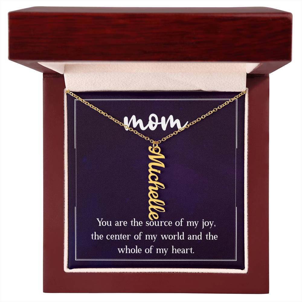 Personalized Vertical Name Necklace - Sweet Sentimental GiftsPersonalized Vertical Name NecklaceNecklaceSOFSweet Sentimental GiftsSO-11434113Personalized Vertical Name NecklaceLuxury Box18K Yellow Gold Finish1 Name362837798520