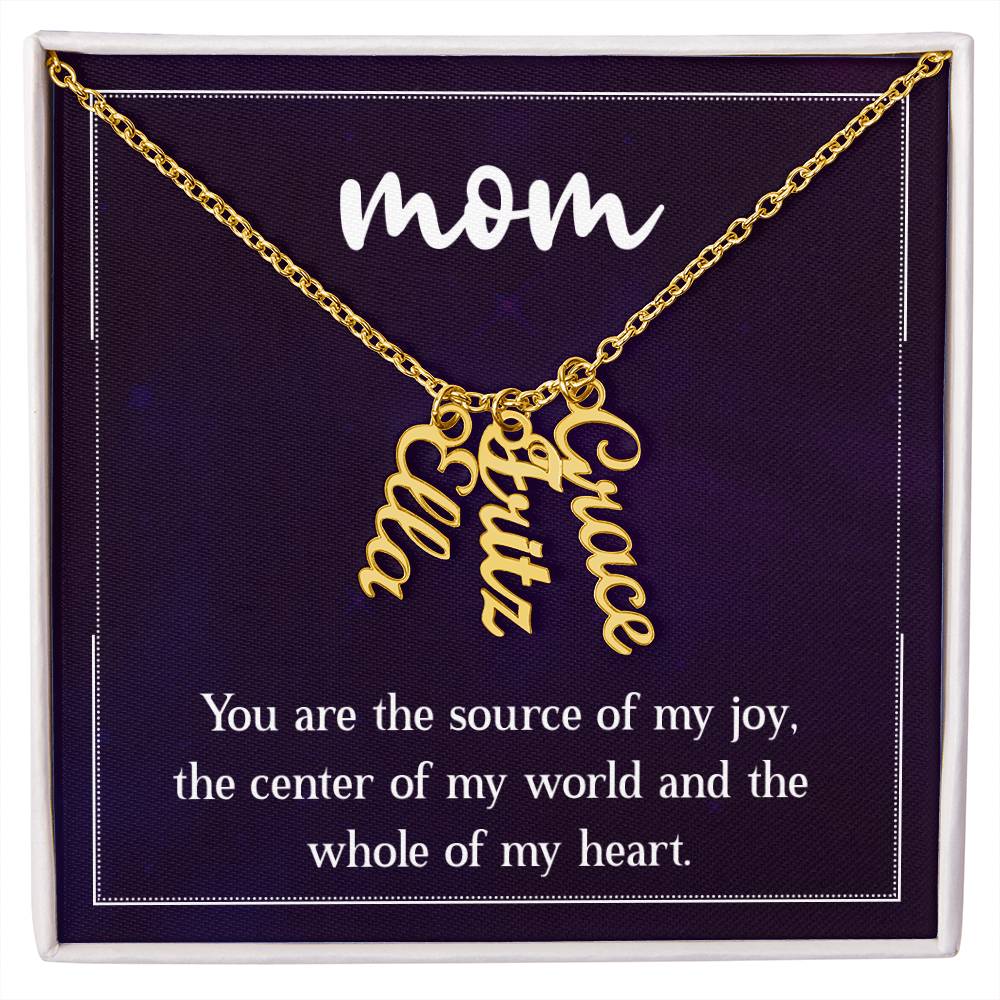 Personalized Vertical Name Necklace - Sweet Sentimental GiftsPersonalized Vertical Name NecklaceNecklaceSOFSweet Sentimental GiftsSO-11434120Personalized Vertical Name NecklaceStandard Box18K Yellow Gold Finish3 Names