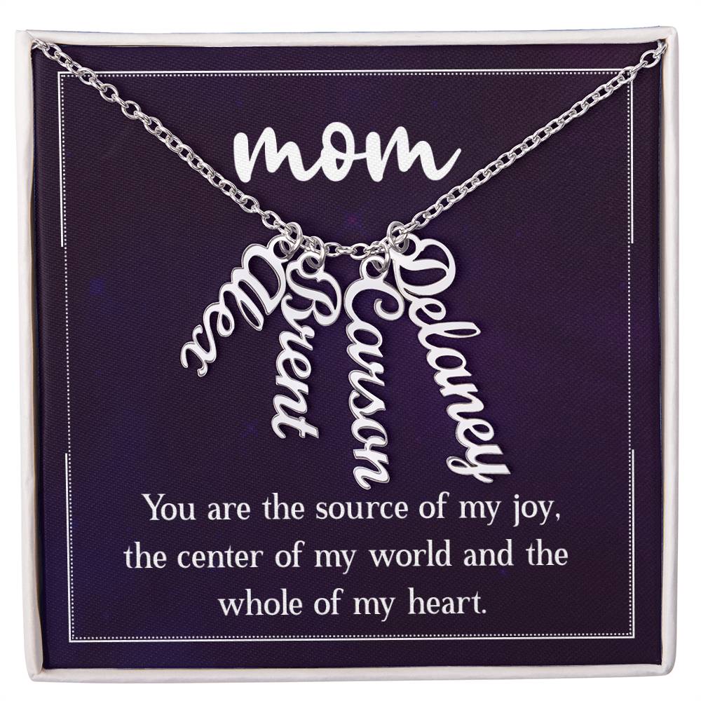 Personalized Vertical Name Necklace - Sweet Sentimental GiftsPersonalized Vertical Name NecklaceNecklaceSOFSweet Sentimental GiftsSO-11434122Personalized Vertical Name NecklaceStandard BoxPolished Stainless Steel4 Names